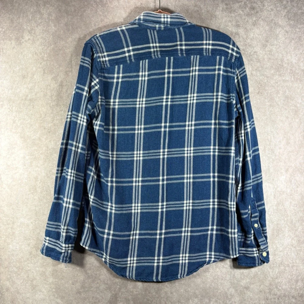 Levi's Flannel Shirt Mens XL Blue Plaid Button Down Long Sleeve Cotton Gorpcore